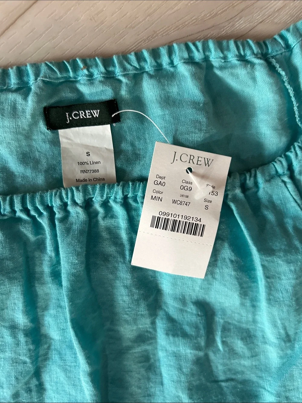 J. Crew bright turquoise